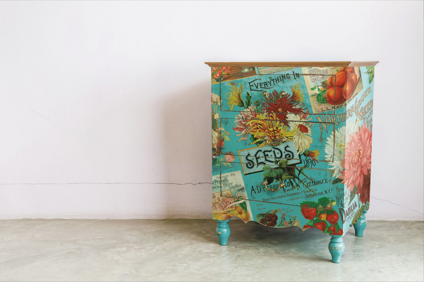 Seed Catalogue IOD Transfer 8x12 Pad by Iron Orchid Designs