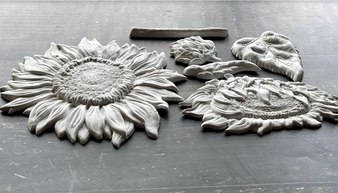 Sunflowers 6x10 IOD Mould by Iron Orchid Designs