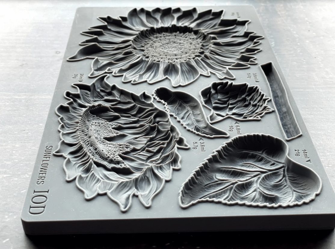 Sunflowers 6x10 IOD Mould by Iron Orchid Designs