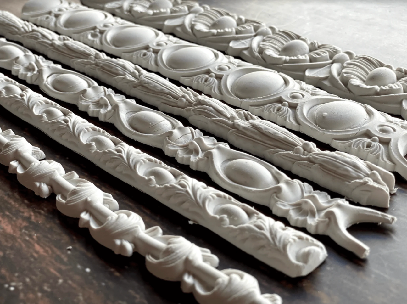 Trimmings 3 6x10 IOD Mould by Iron Orchid Designs