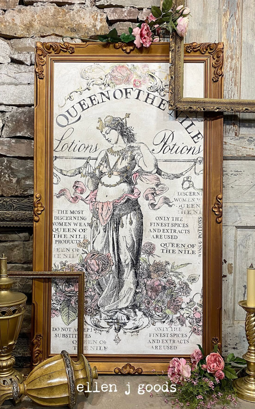 Queen of the Nile IOD Paint Inlay 12x16 Pad by Iron Orchid Designs