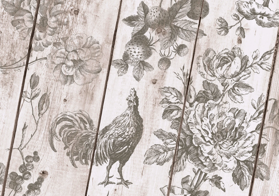 La Campagne 12x12 IOD Decor Stamp by Iron Orchid Designs