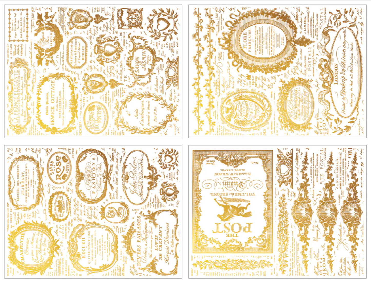 Étiquettes IOD Foil Transfer 12x16 Pad by Iron Orchid Designs