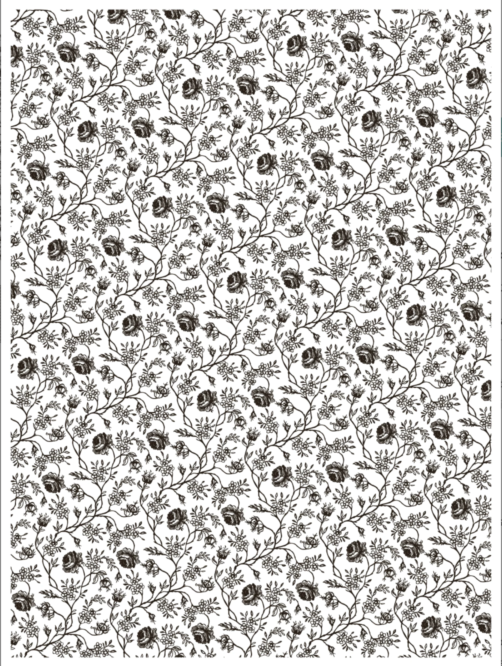 Delft Traditions Noir IOD Paint Inlay 12x16 Pad by Iron Orchid Designs