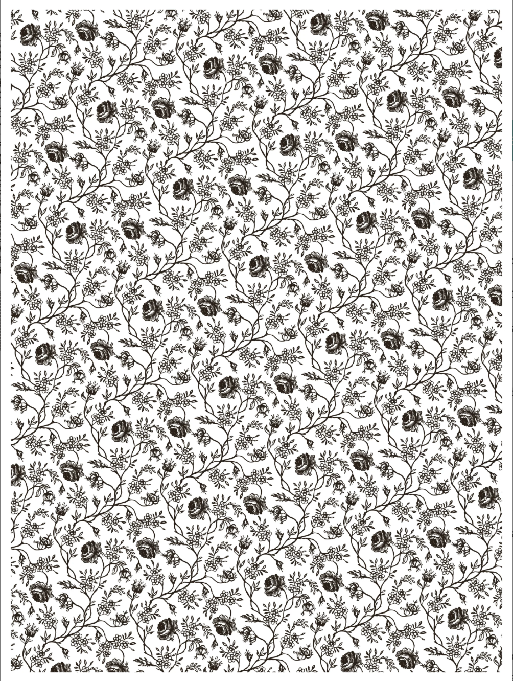 Delft Traditions Noir IOD Paint Inlay 12x16 Pad by Iron Orchid Designs