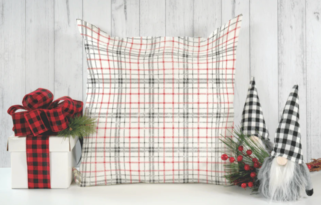 Pretty In Plaid 12x12 IOD Decor Stamp by Iron Orchid Designs (Retired!)