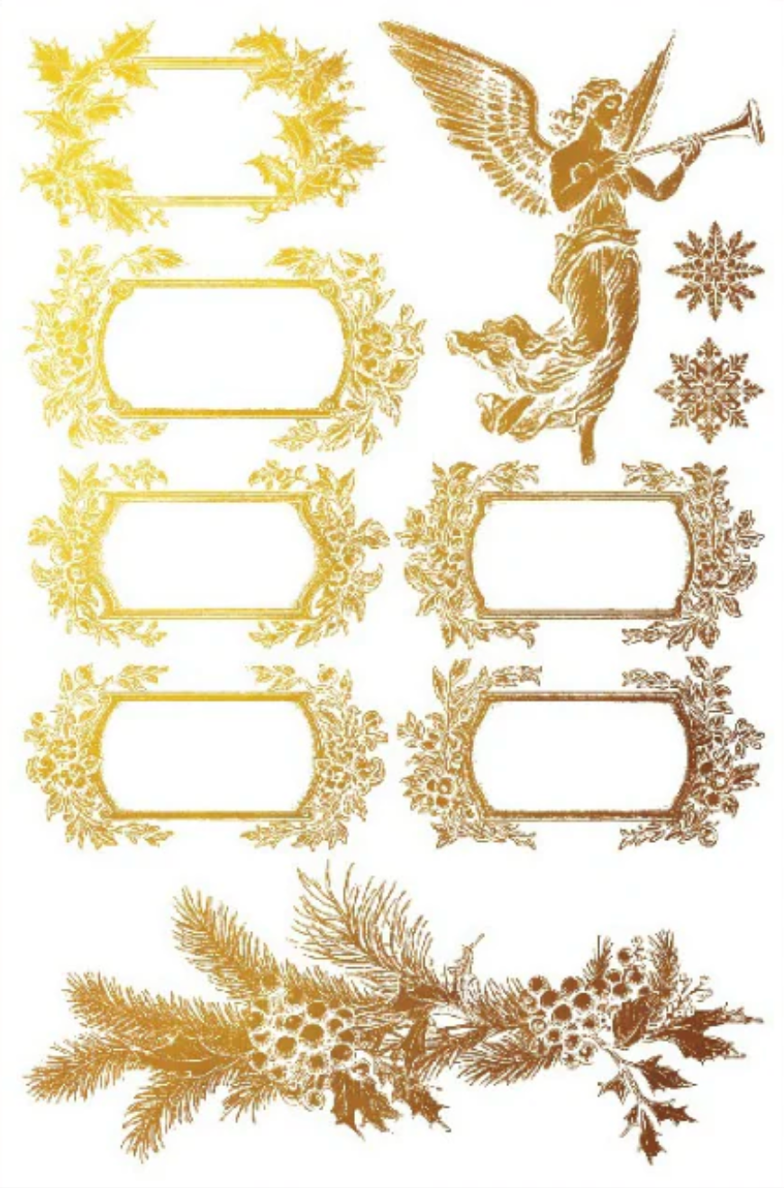 Tinsel IOD Foil Transfer 8x12 Pad by Iron Orchid Designs
