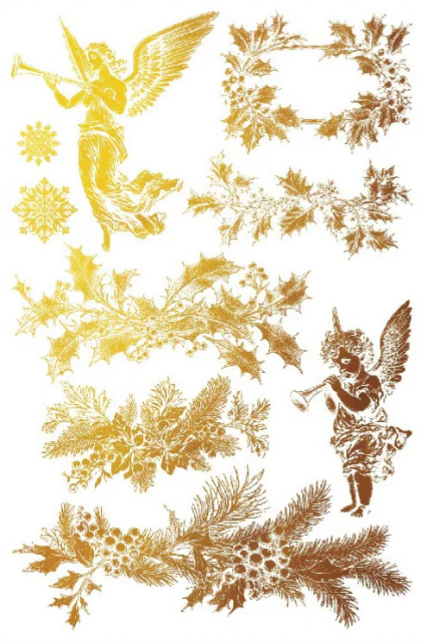 Tinsel IOD Foil Transfer 8x12 Pad by Iron Orchid Designs