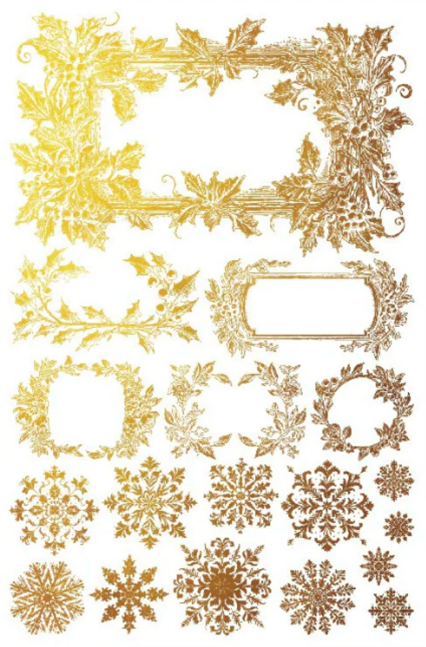 Tinsel IOD Foil Transfer 8x12 Pad by Iron Orchid Designs