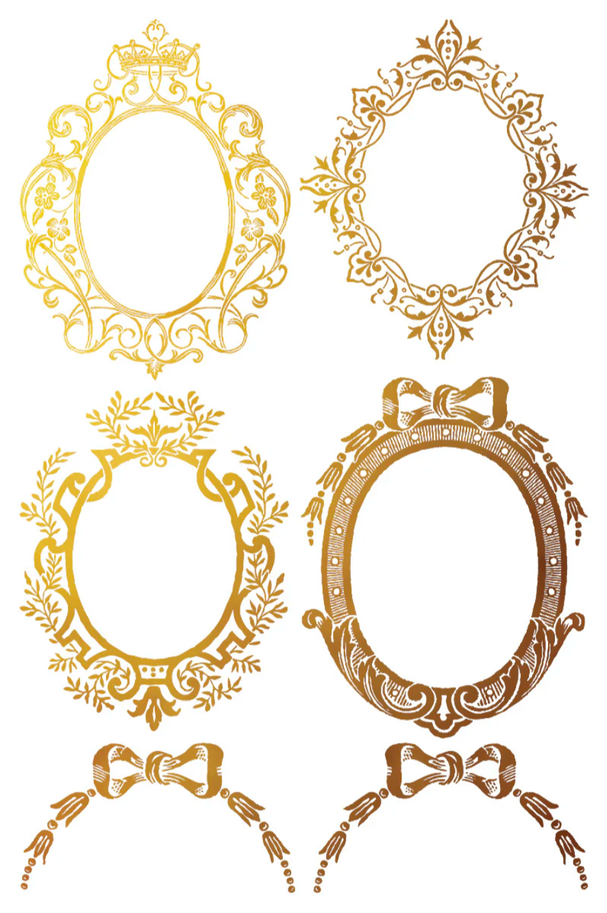 Petits Ornements IOD Foil Transfer 8x12 Pad by Iron Orchid Designs