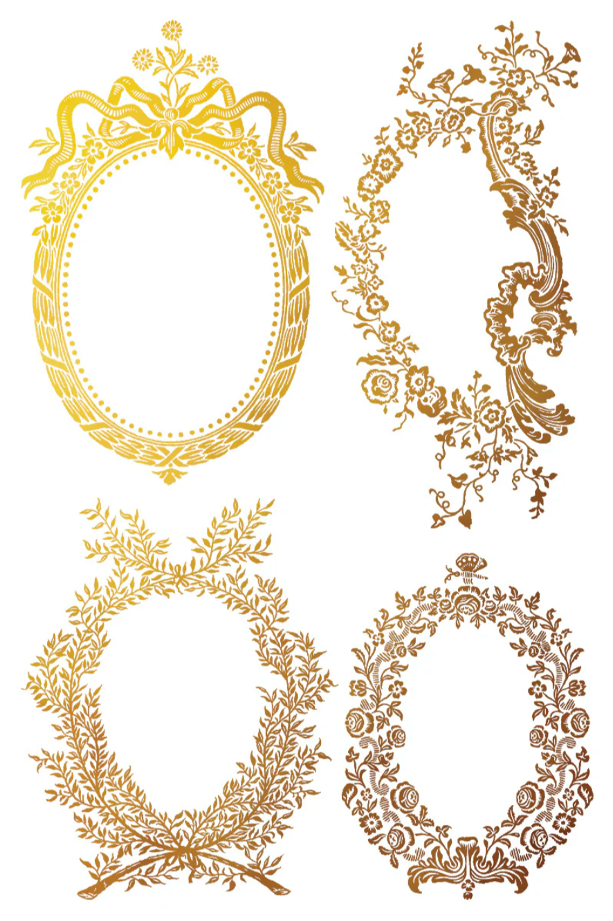 Petits Ornements IOD Foil Transfer 8x12 Pad by Iron Orchid Designs