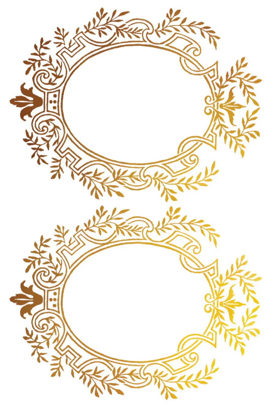 Petits Ornements IOD Foil Transfer 8x12 Pad by Iron Orchid Designs
