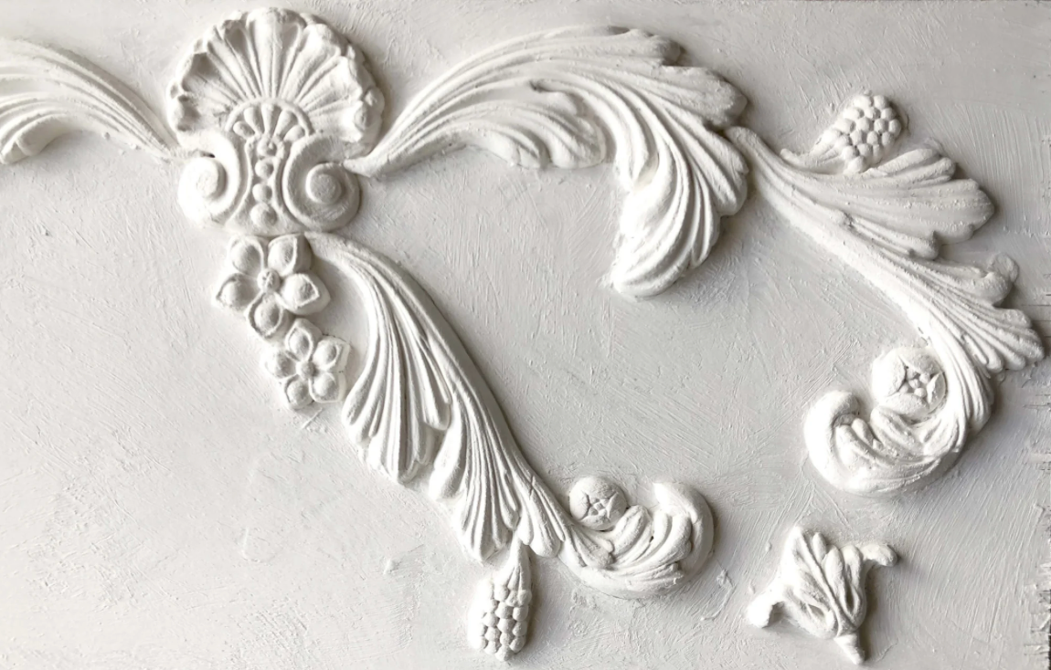 Acanthus 6x10 IOD Mould by Iron Orchid Designs