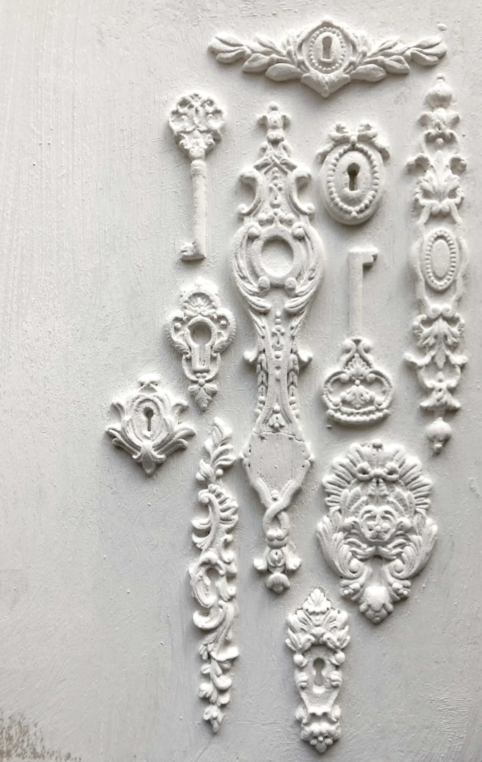 Lock & Key 6x10 IOD Mould by Iron Orchid Designs