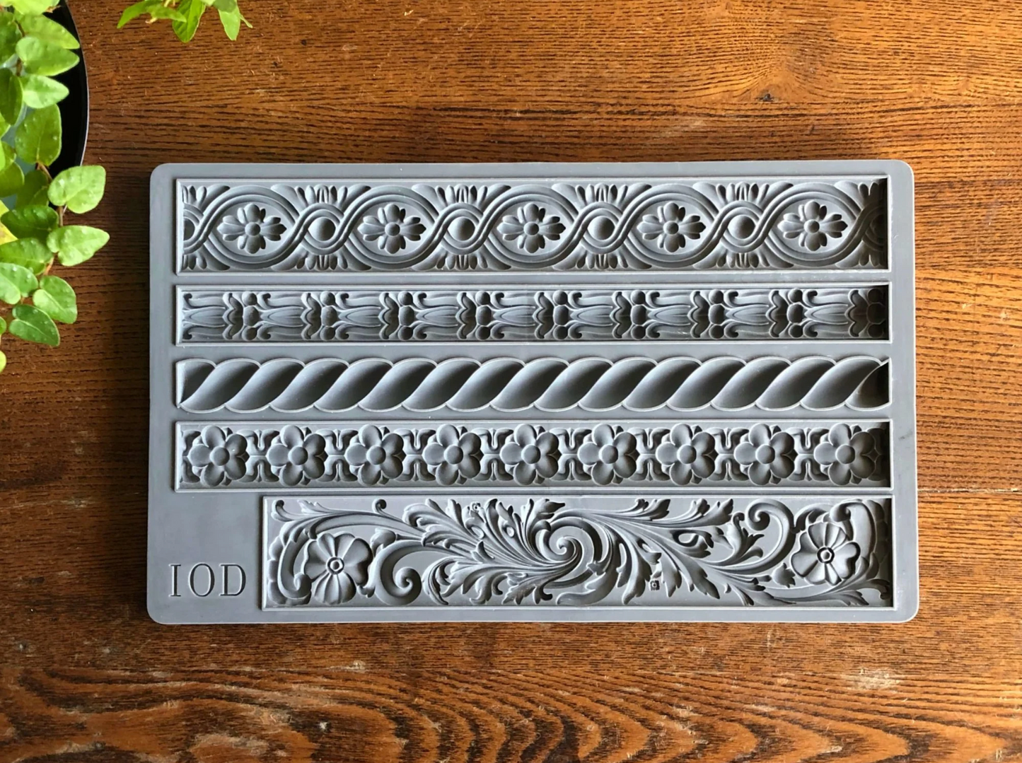 Trimmings 2 6x10 IOD Mould by Iron Orchid Designs