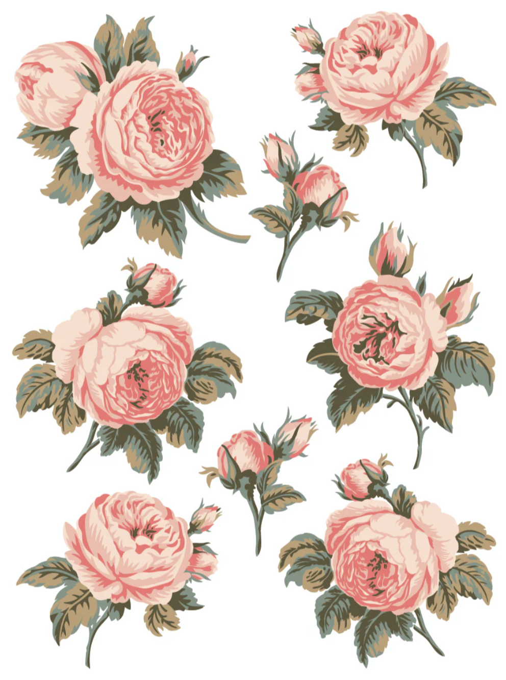 Spring Melody IOD Paint Inlay 12x16 Pad by Iron Orchid Designs