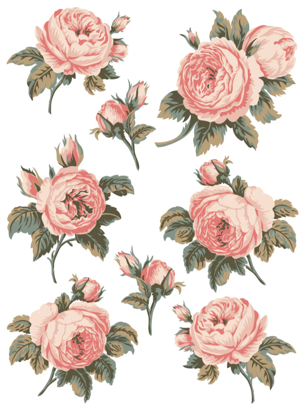 Spring Melody IOD Paint Inlay 12x16 Pad by Iron Orchid Designs