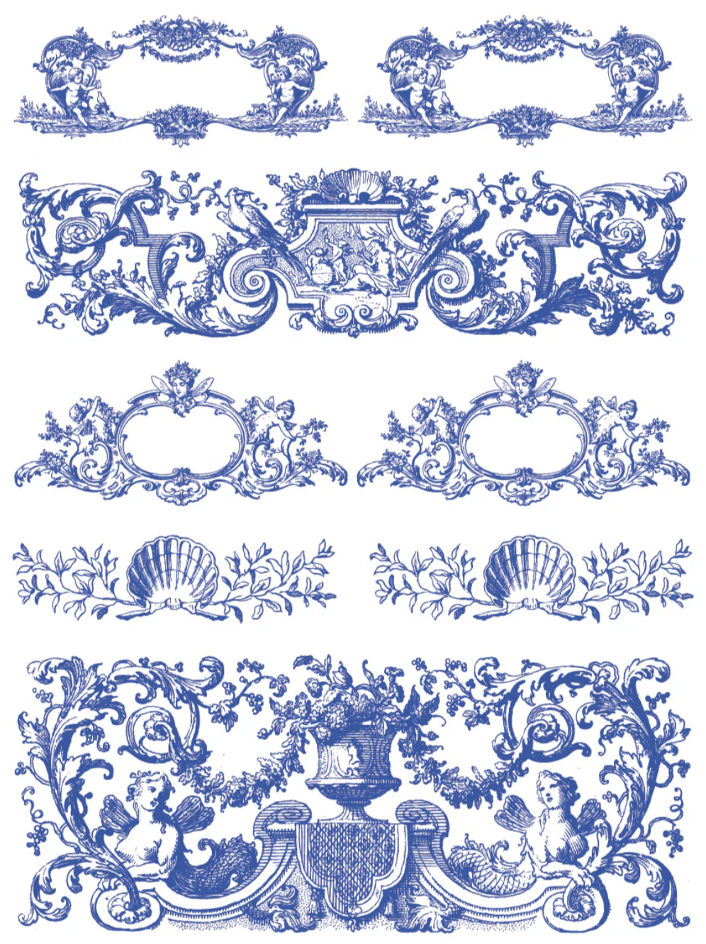 Portofino IOD Paint Inlay 12x16 Pad by Iron Orchid Designs