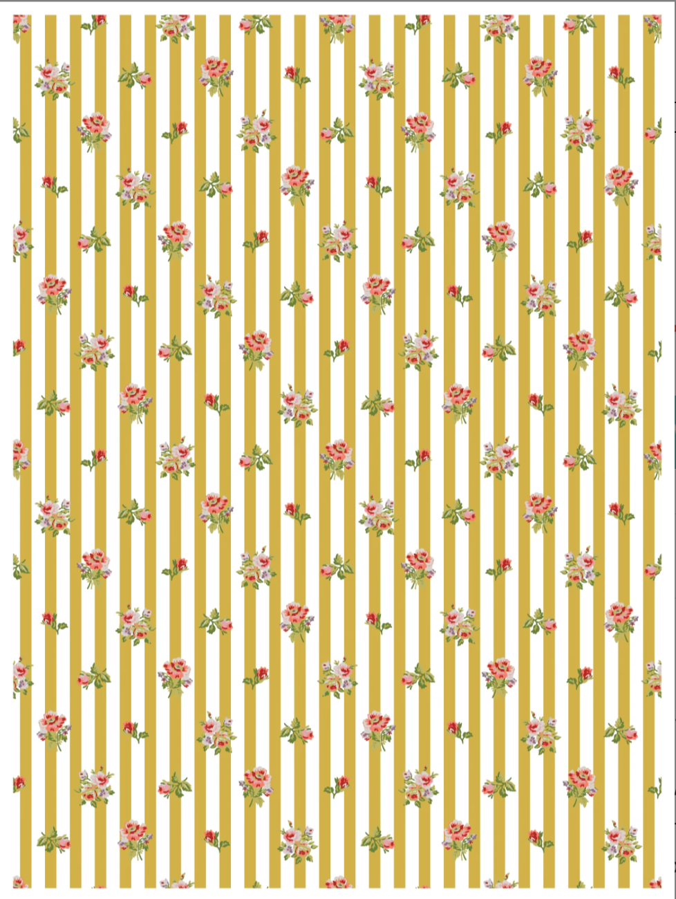 Ditsy Blooms IOD Paint Inlay 12x16 Pad by Iron Orchid Designs