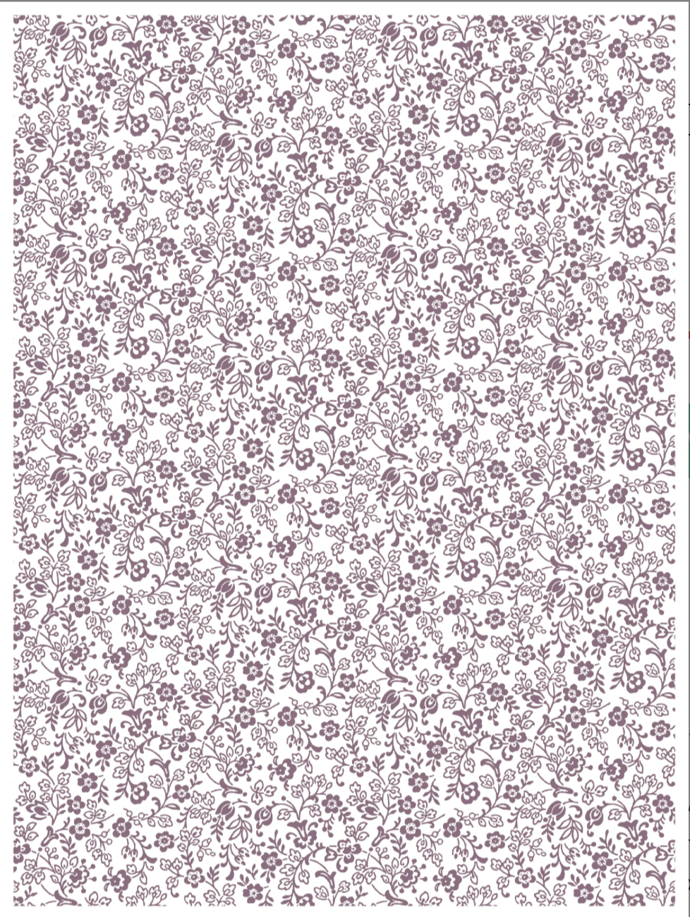 Ditsy Blooms IOD Paint Inlay 12x16 Pad by Iron Orchid Designs