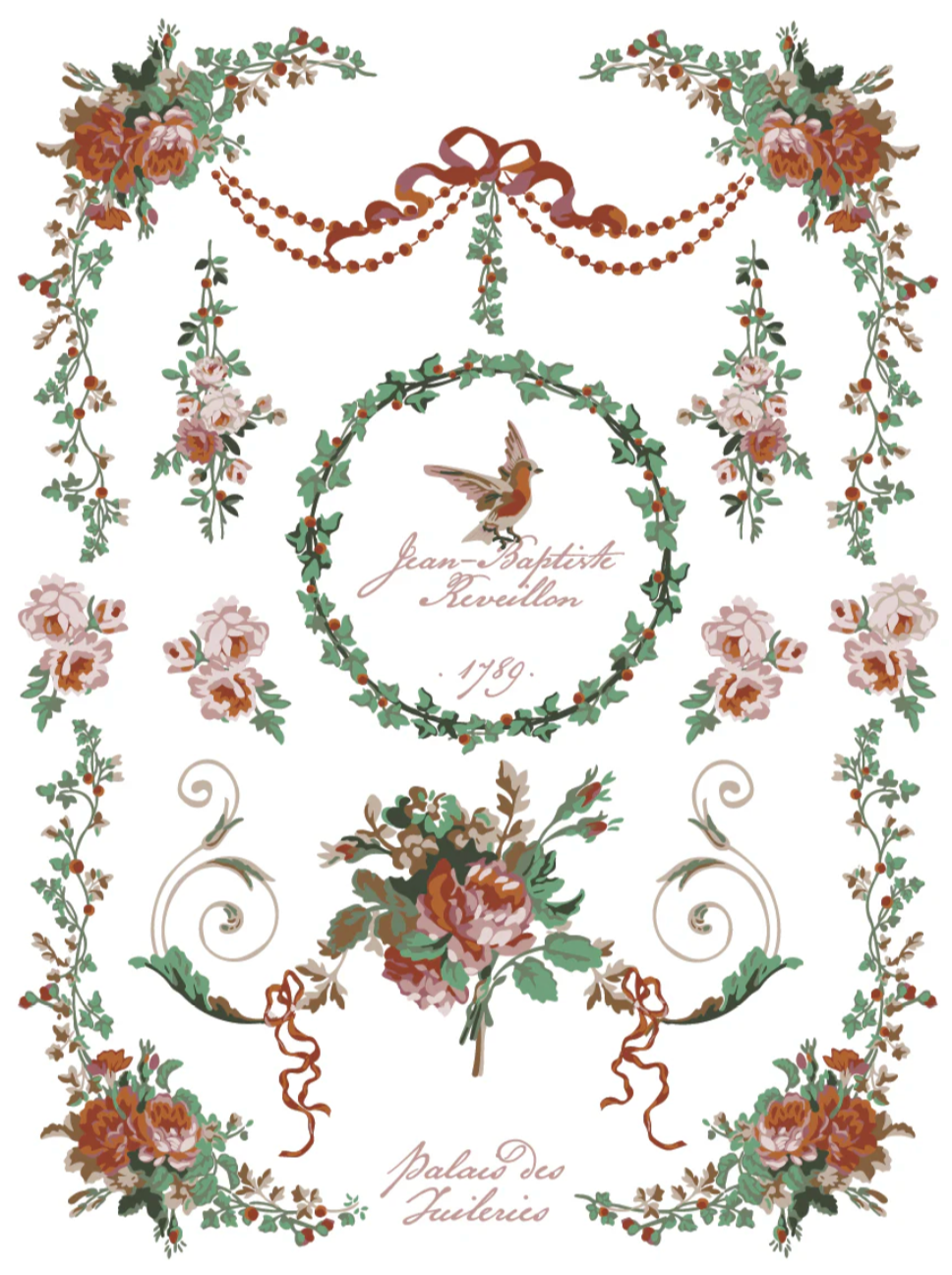 La Folie IOD Paint Inlay 12x16 Pad by Iron Orchid Designs