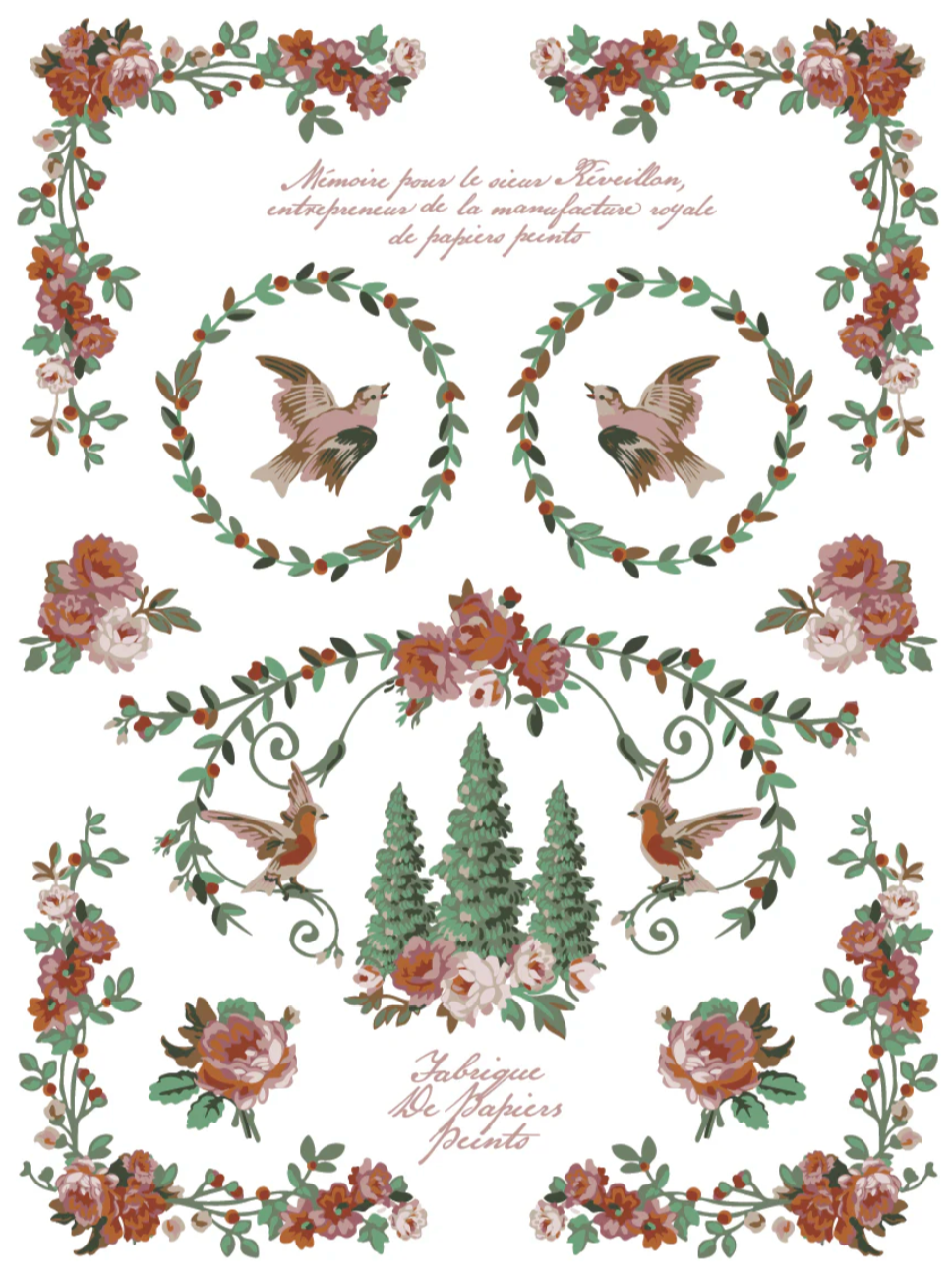 La Folie IOD Paint Inlay 12x16 Pad by Iron Orchid Designs