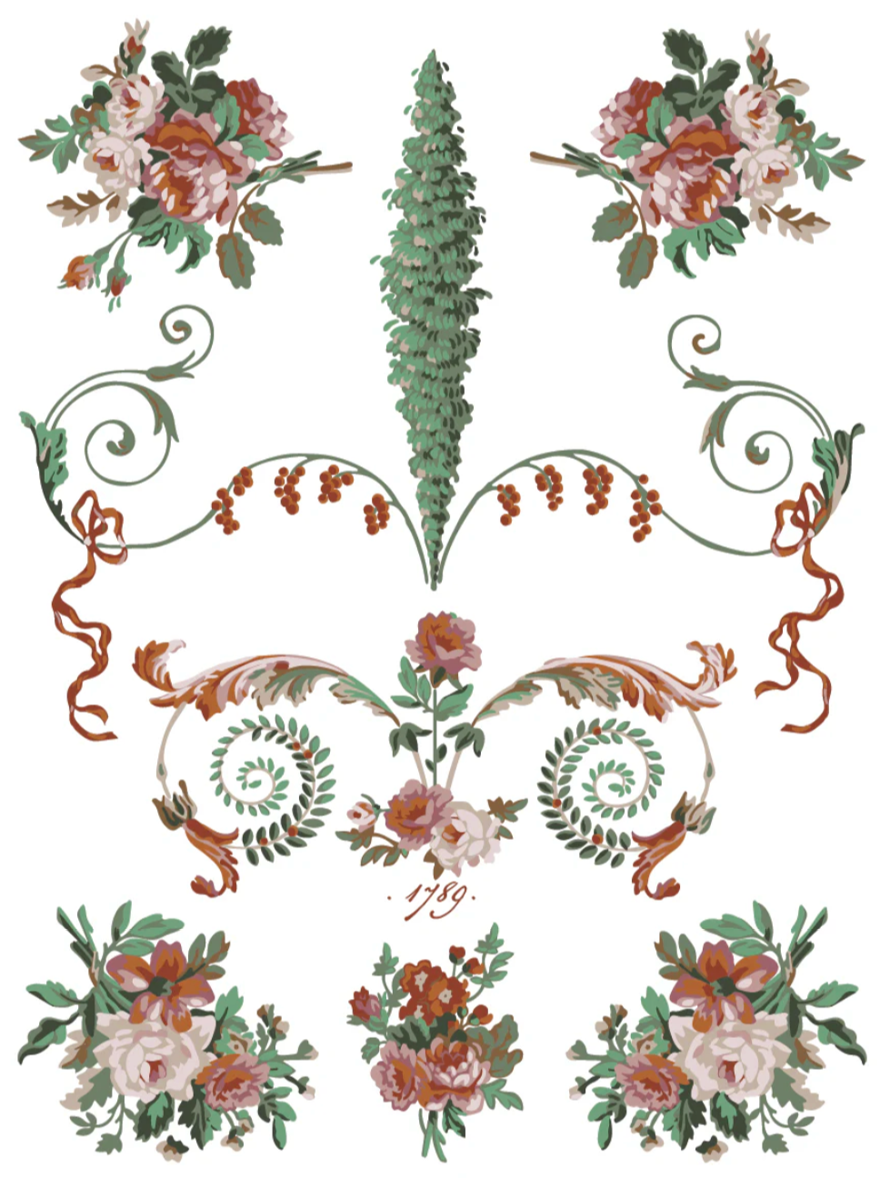 La Folie IOD Paint Inlay 12x16 Pad by Iron Orchid Designs