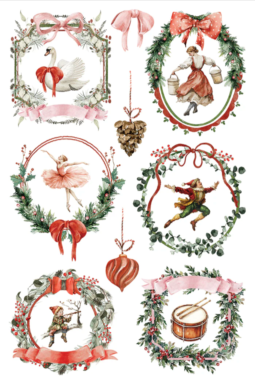 Partridge Lane IOD Transfer 8x12 Pad by Iron Orchid Designs