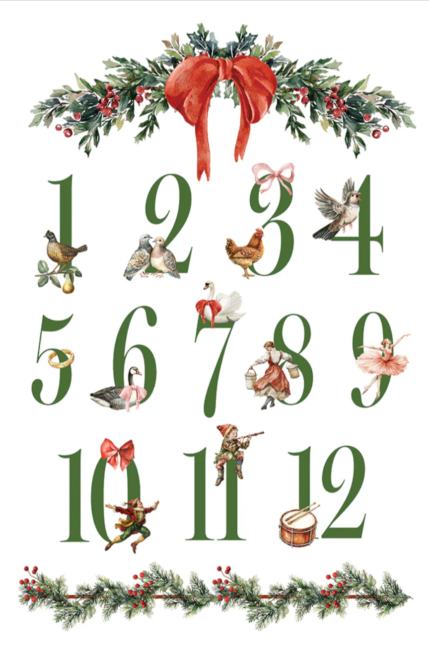 Partridge Lane IOD Transfer 8x12 Pad by Iron Orchid Designs