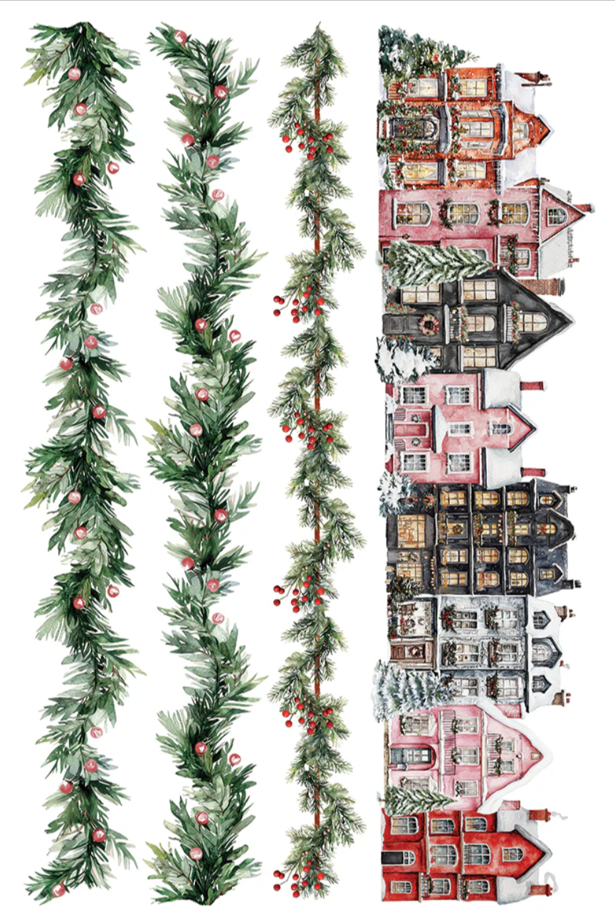 Partridge Lane IOD Transfer 8x12 Pad by Iron Orchid Designs