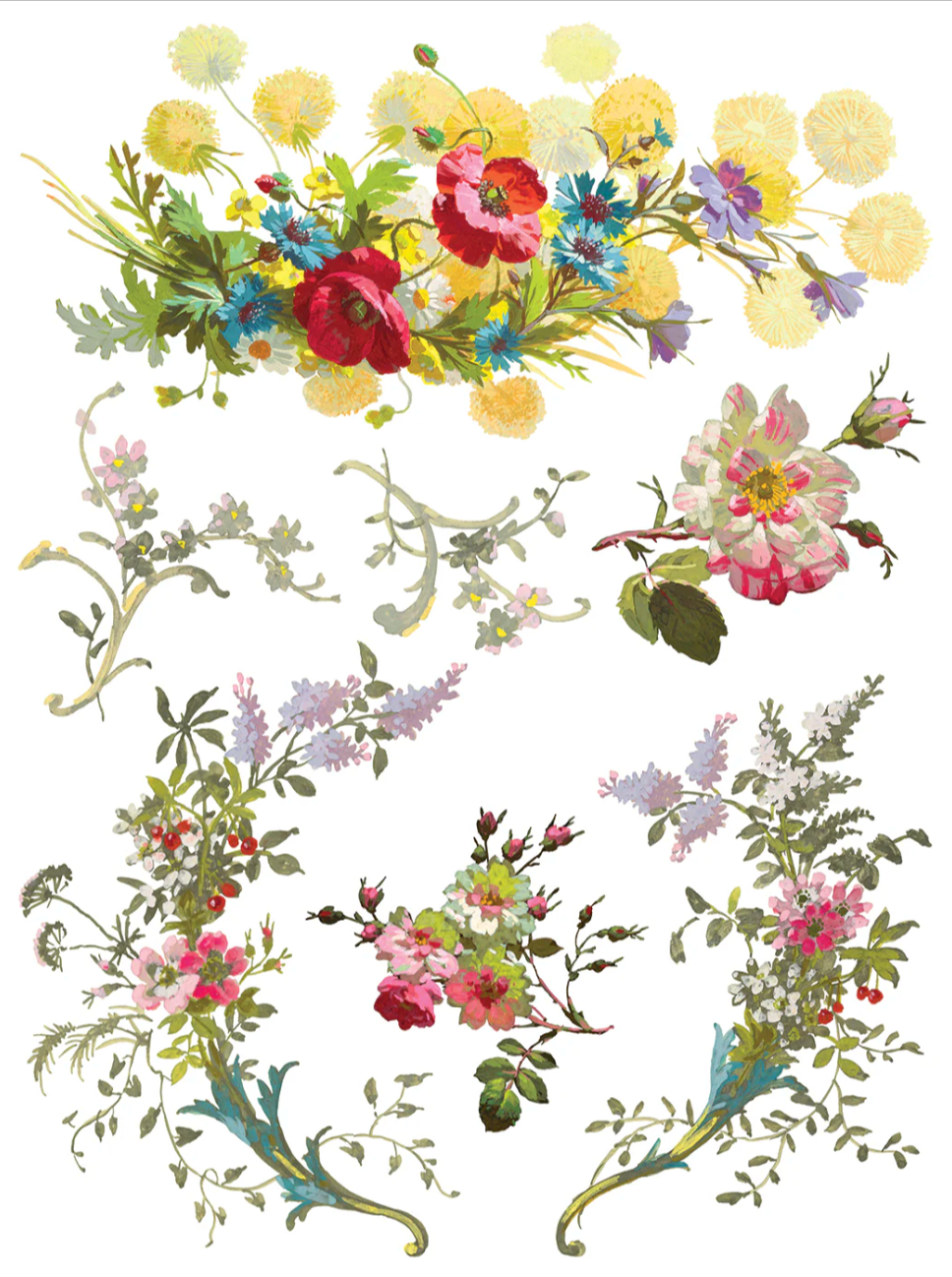 Saint Germain IOD Transfer 12x16 Pad by Iron Orchid Designs