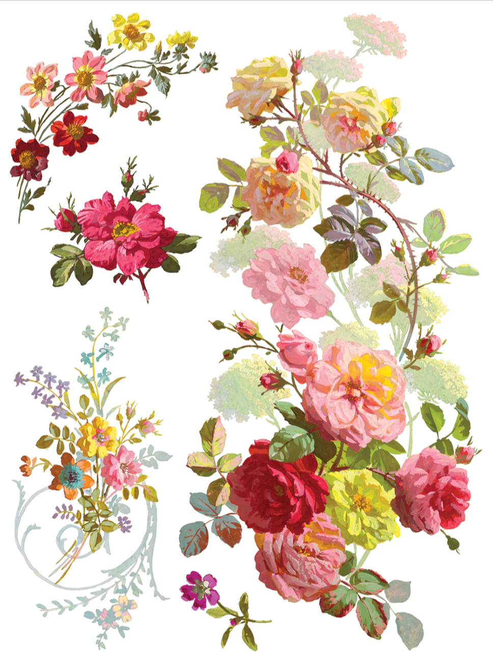 Saint Germain IOD Transfer 12x16 Pad by Iron Orchid Designs