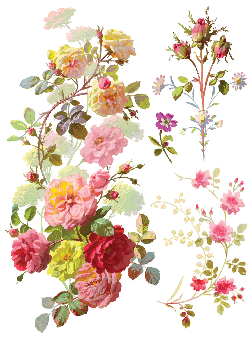 Saint Germain IOD Transfer 12x16 Pad by Iron Orchid Designs