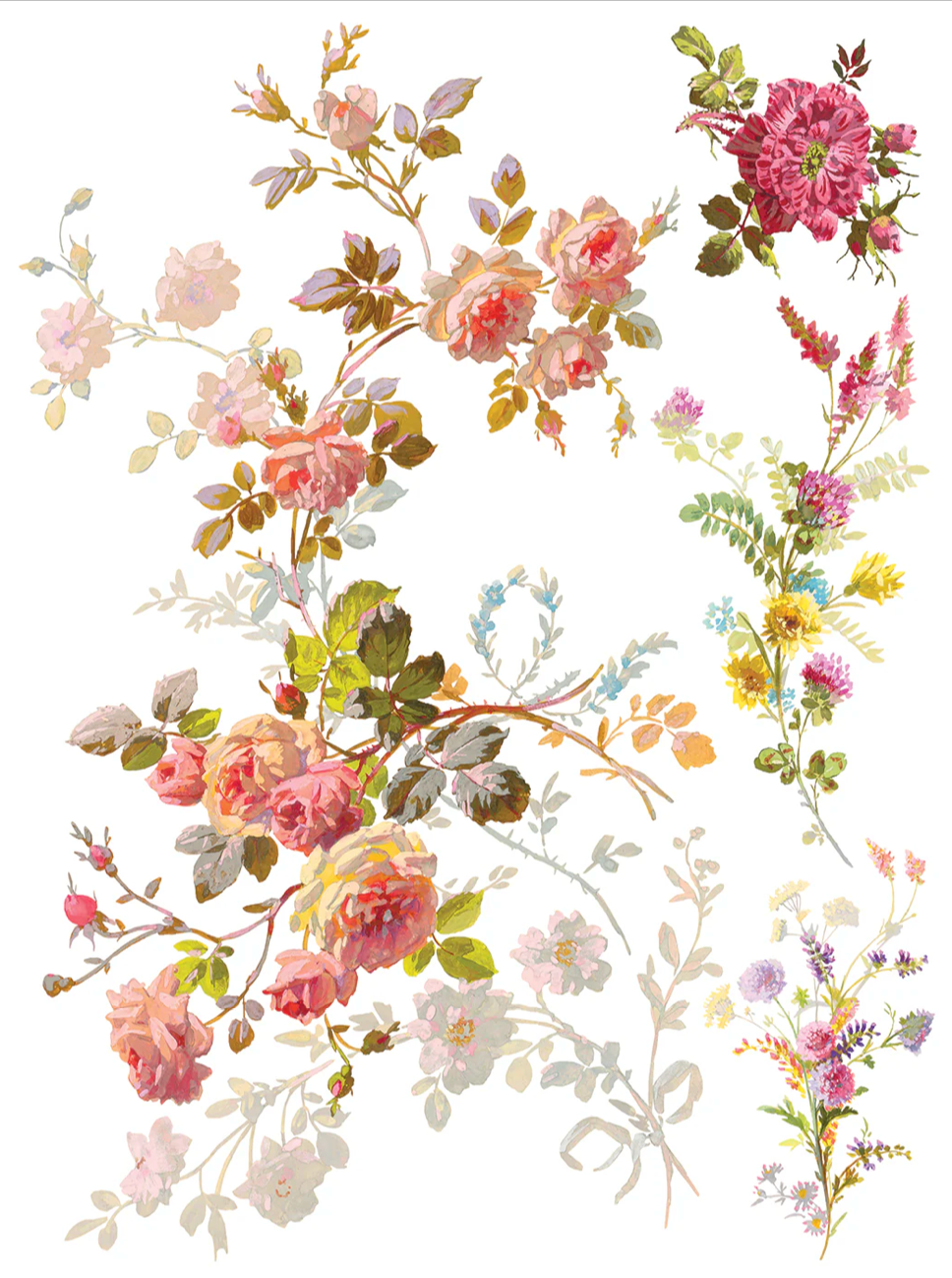 Saint Germain IOD Transfer 12x16 Pad by Iron Orchid Designs