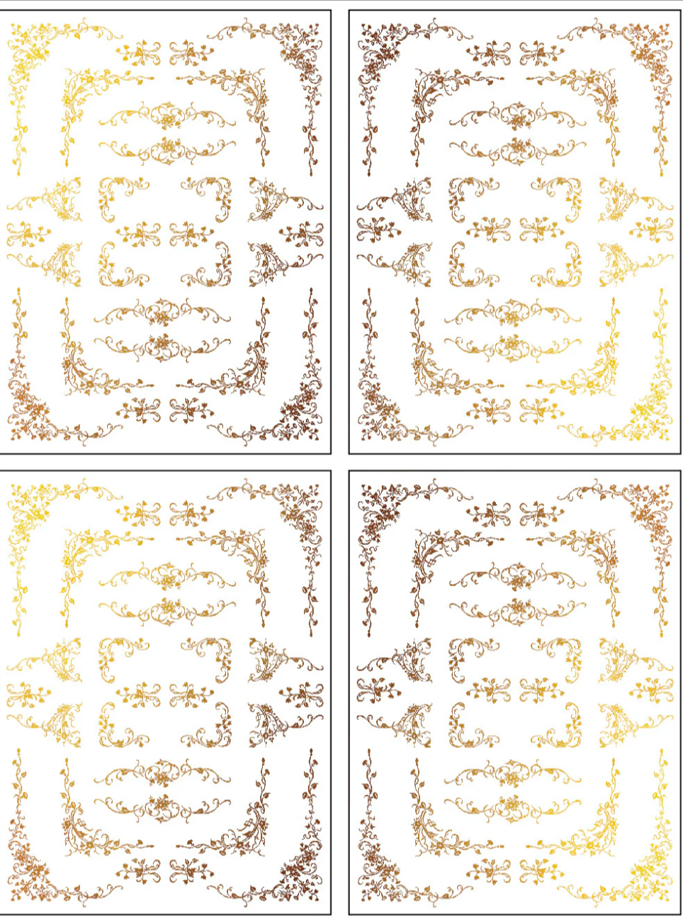 Si Belle IOD Foil Transfer 12x16 Pad by Iron Orchid Designs