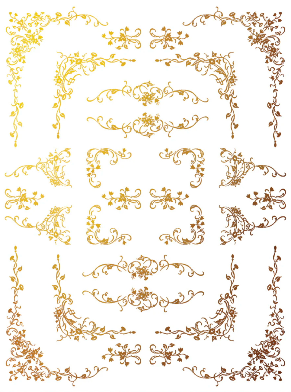 Si Belle IOD Foil Transfer 12x16 Pad by Iron Orchid Designs