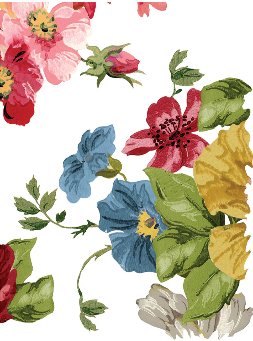 Wall Flower IOD Transfer 12x16 Pad by Iron Orchid Designs