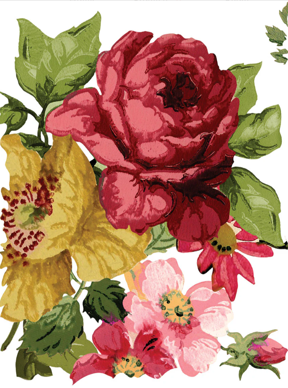 Wall Flower IOD Transfer 12x16 Pad by Iron Orchid Designs
