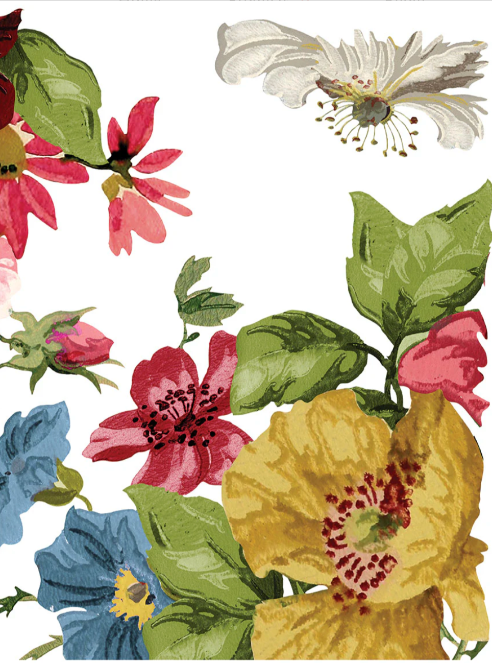 Wall Flower IOD Transfer 12x16 Pad by Iron Orchid Designs