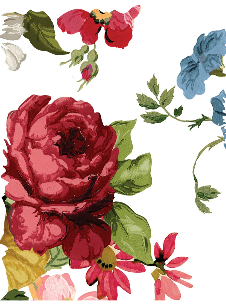 Wall Flower IOD Transfer 12x16 Pad by Iron Orchid Designs