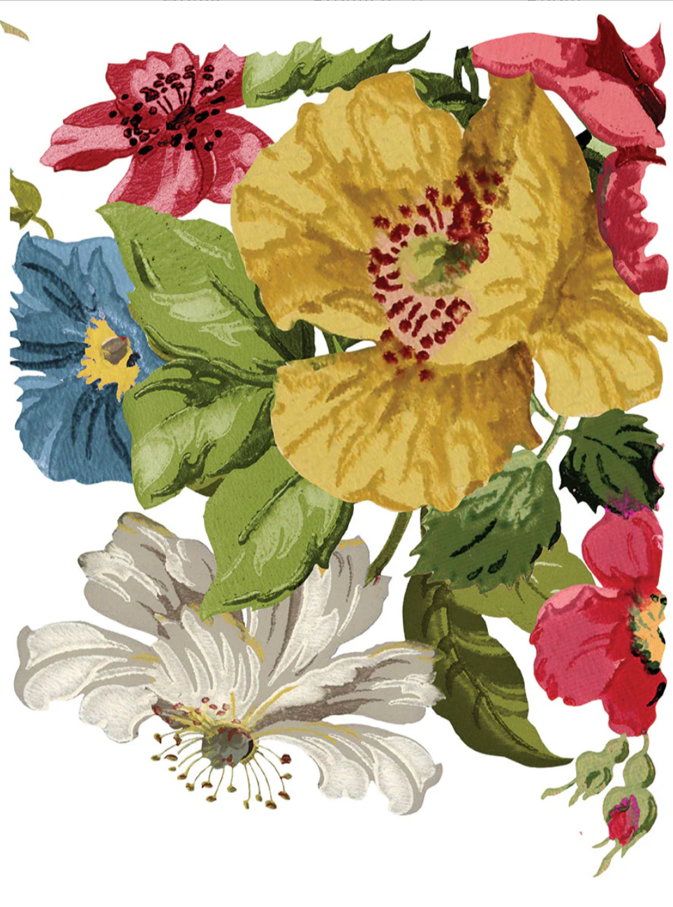 Wall Flower IOD Transfer 12x16 Pad by Iron Orchid Designs