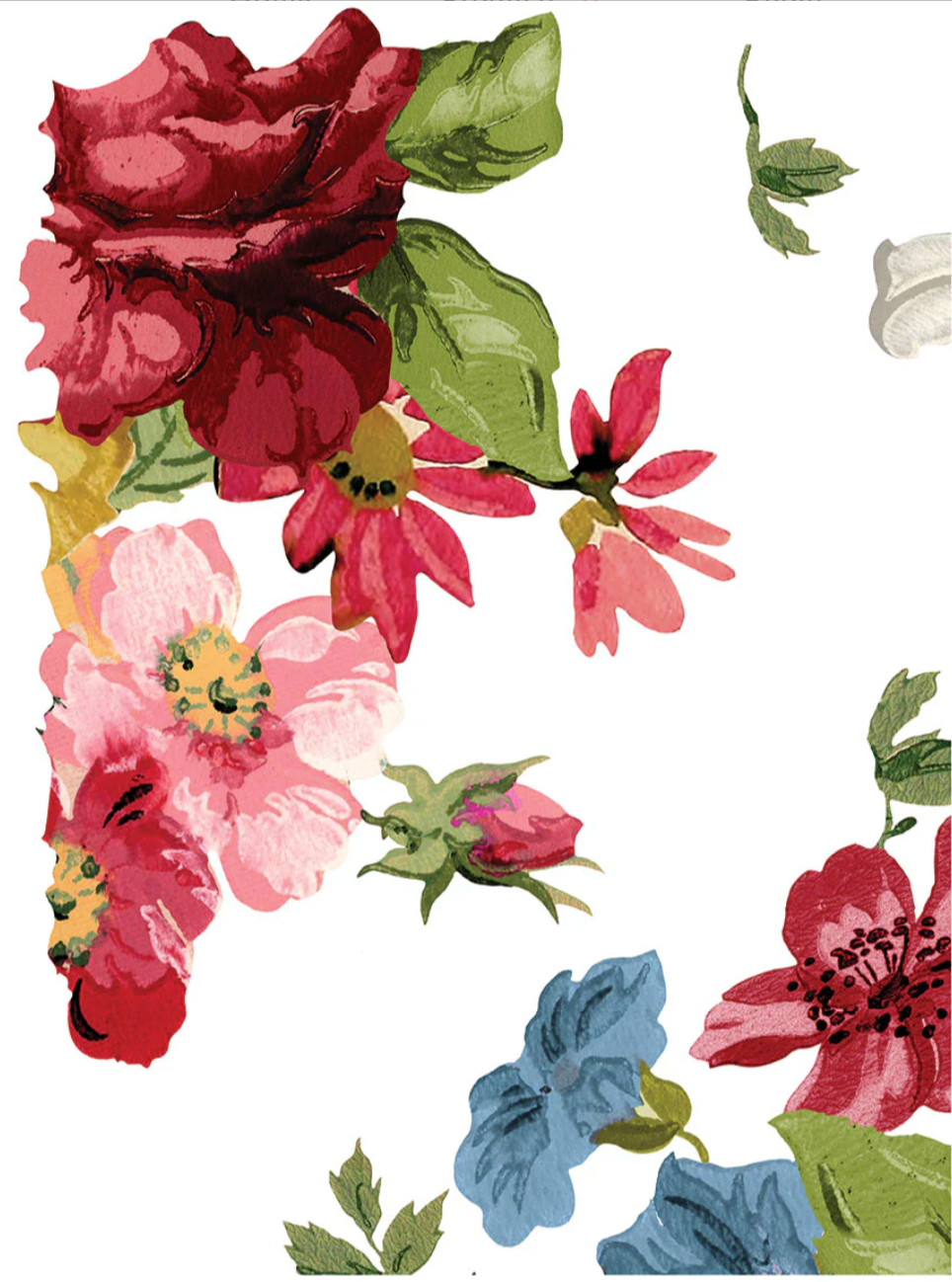 Wall Flower IOD Transfer 12x16 Pad by Iron Orchid Designs