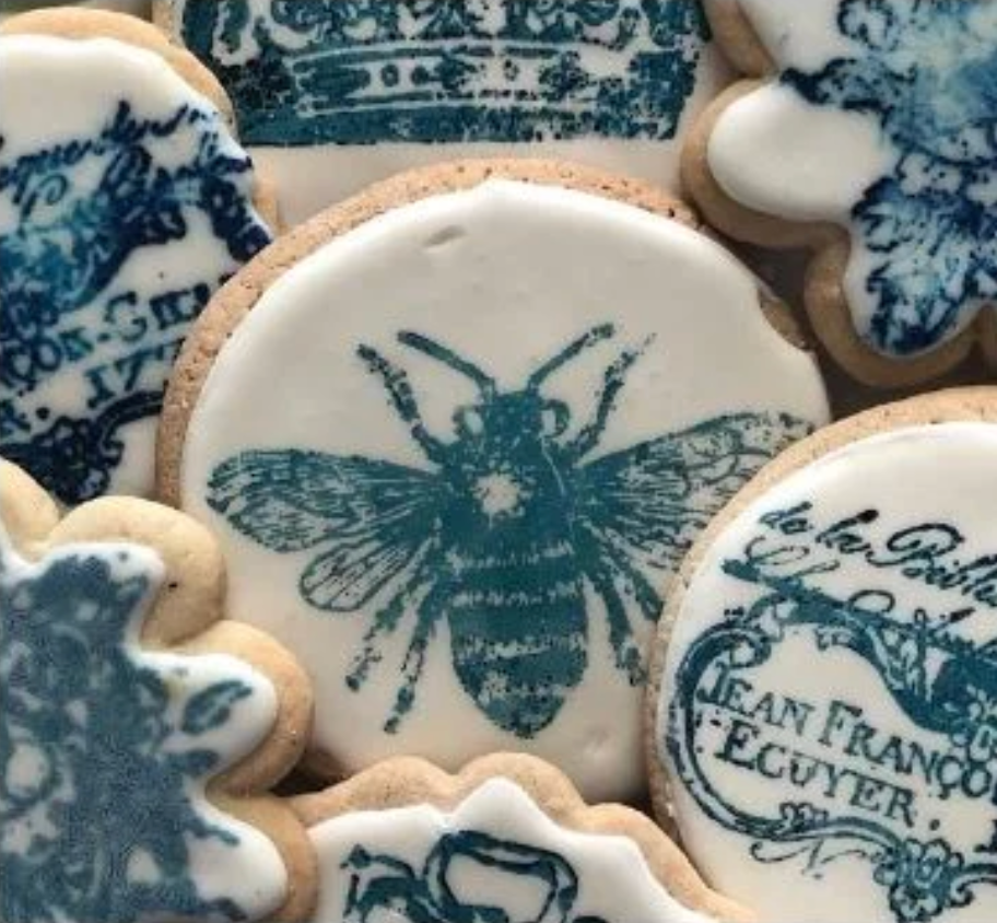 Queen Bee 12x12 IOD Decor Stamp by Iron Orchid Designs