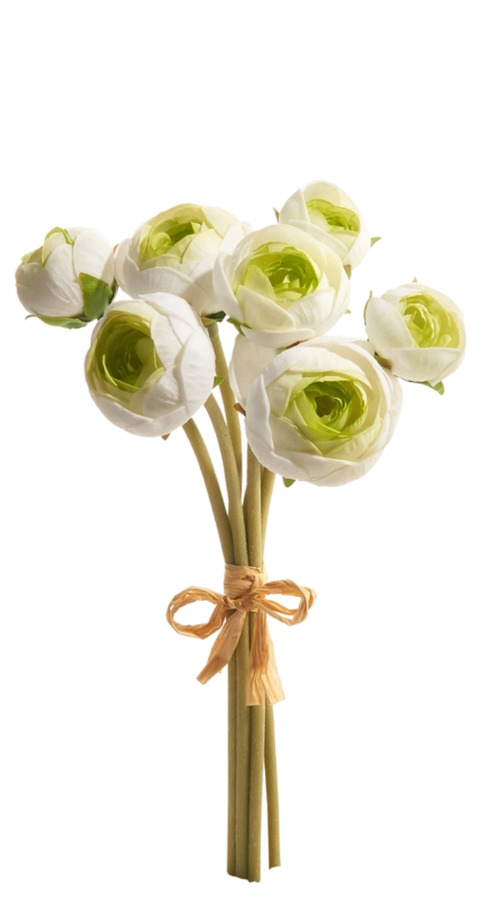 12" Real Touch Ranunculus Bundle (2 Colors)