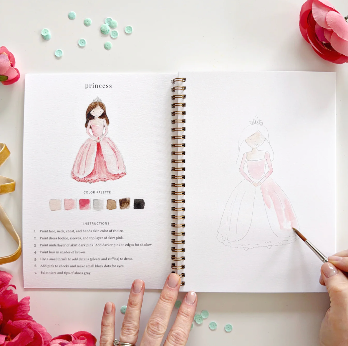 Fairytale Watercolor Workbook by Emily Lex Studio