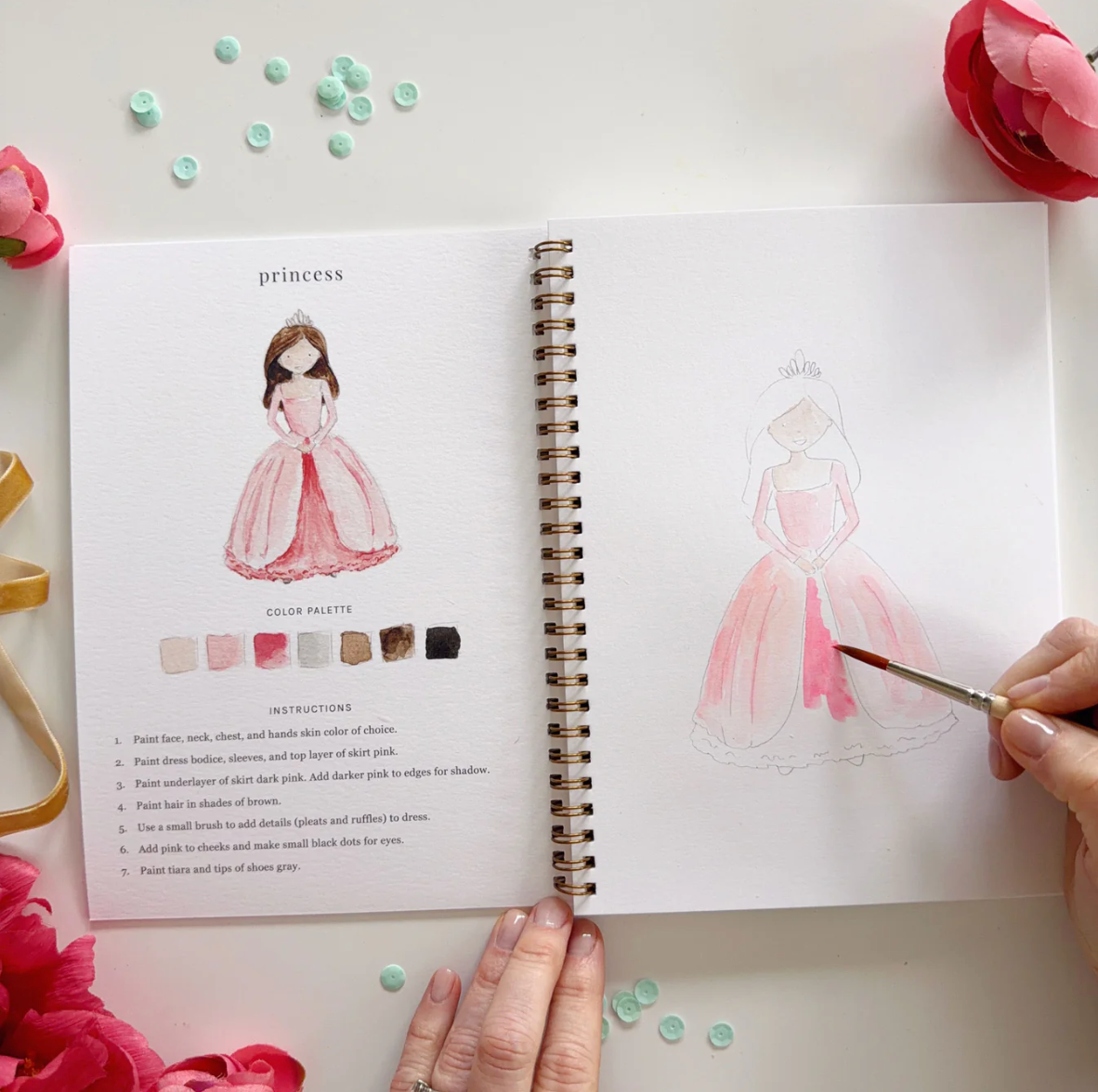 Fairytale Watercolor Workbook by Emily Lex Studio