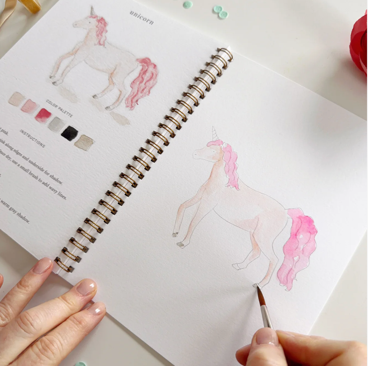 Fairytale Watercolor Workbook by Emily Lex Studio