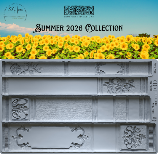 Bookish 6x10 IOD Mould by Iron Orchid Designs - NEW!