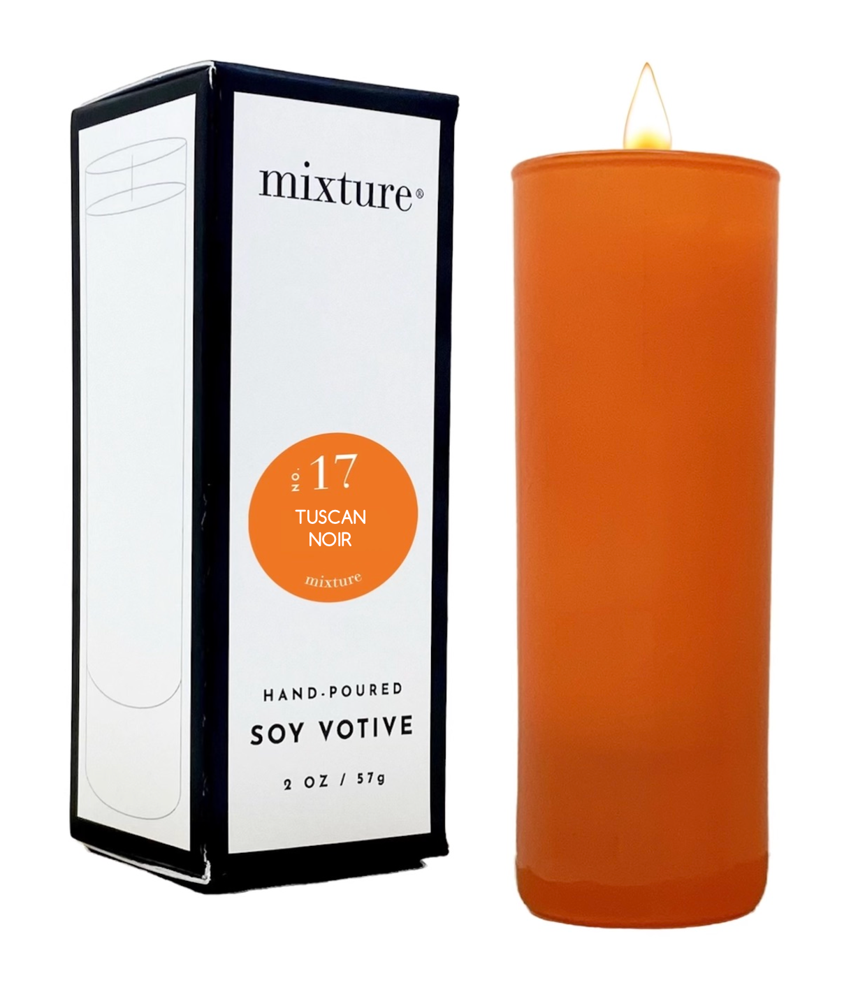 2 oz Orange Votive - No. 17 Tuscan Noir