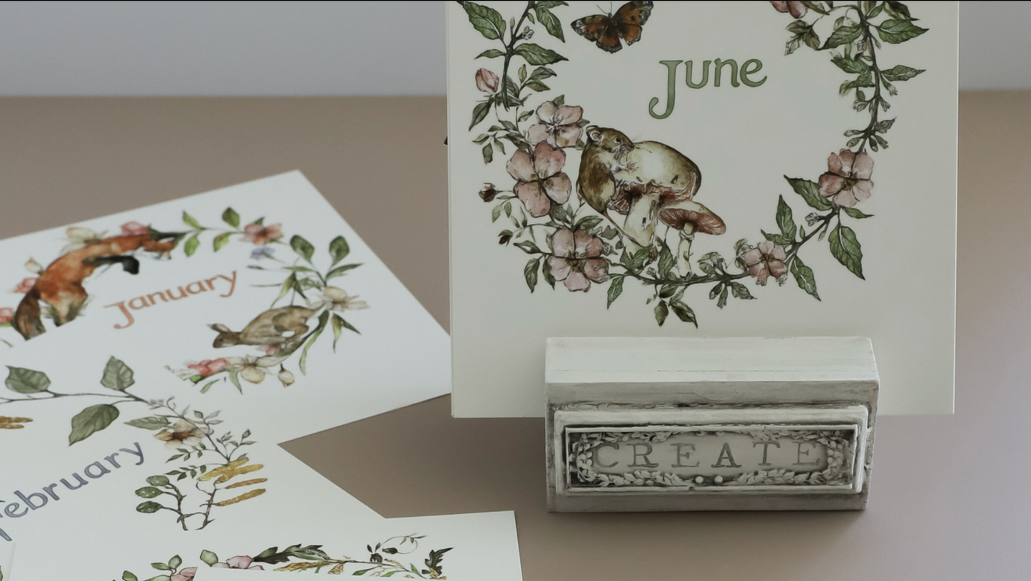 The Bramblewood Diaries IOD Transfer 8x12 Pad by Iron Orchid Designs (NEW!)